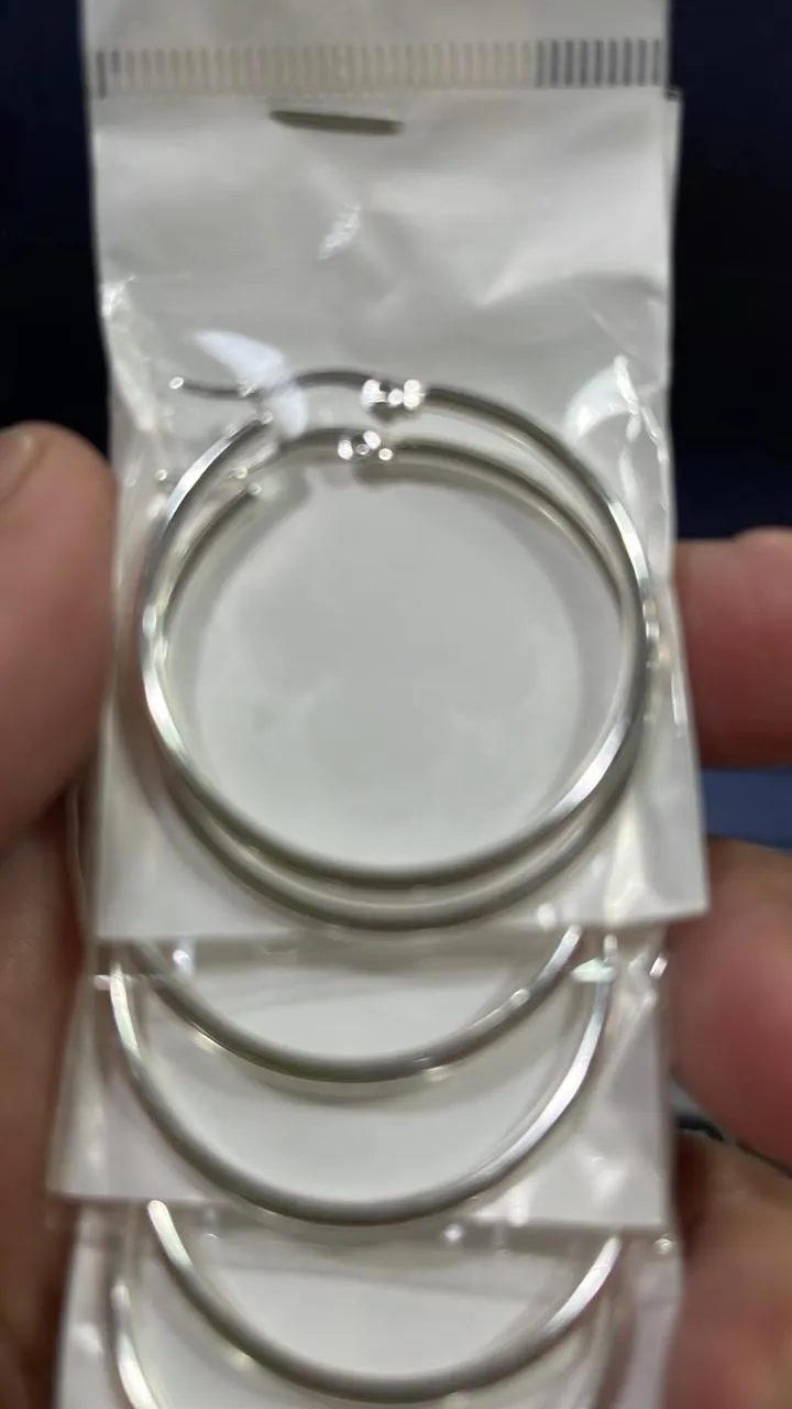 argolla acero blanco grande
