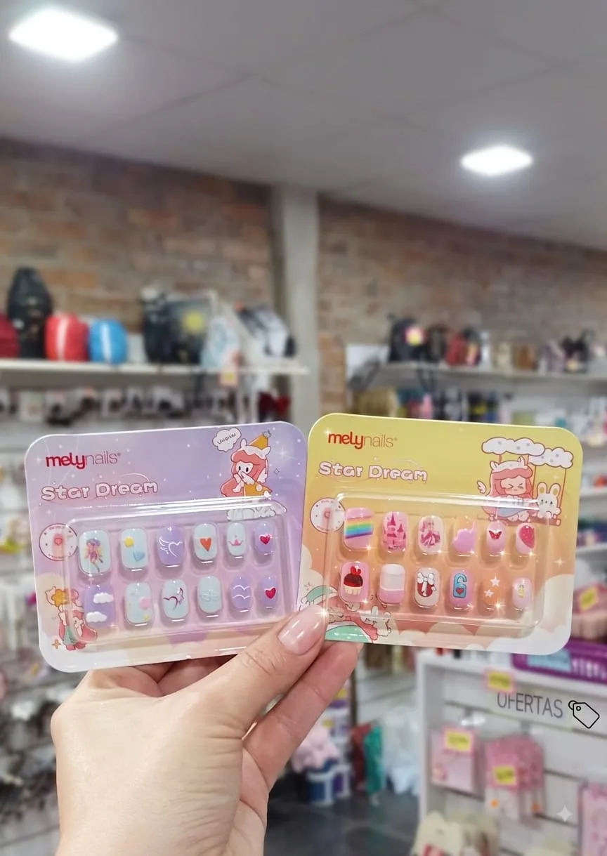 kit uñas postizas para niñas