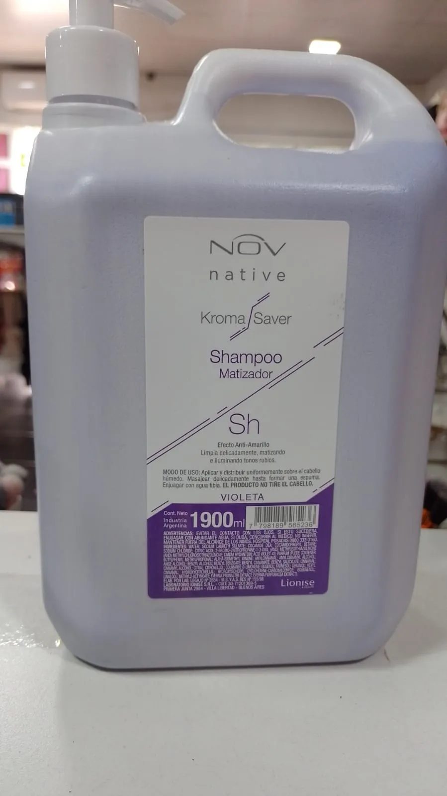 shampoo matizador 1900  con bomba