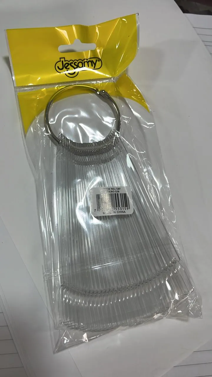 uñero transparente x 30 jessamy