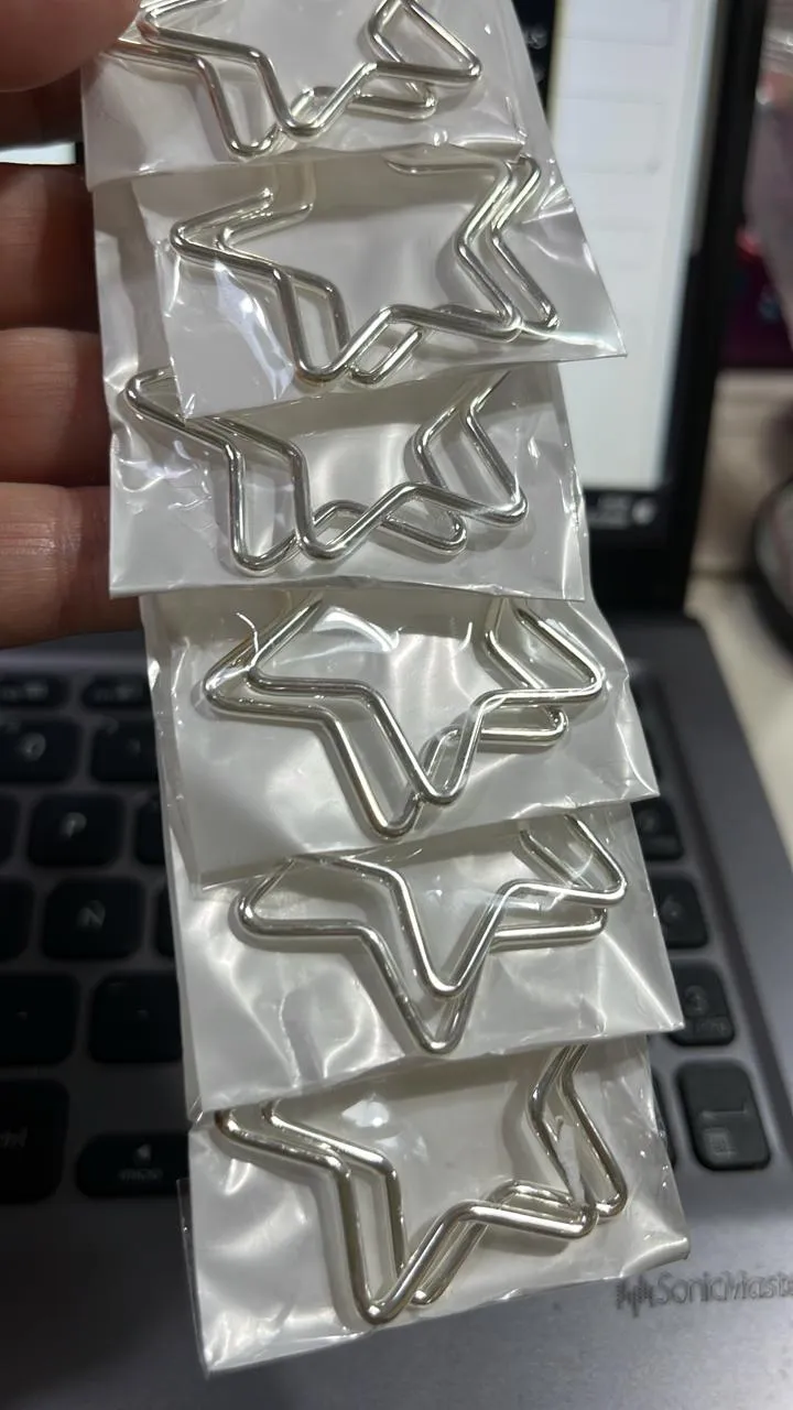 aro estrella acero blanco