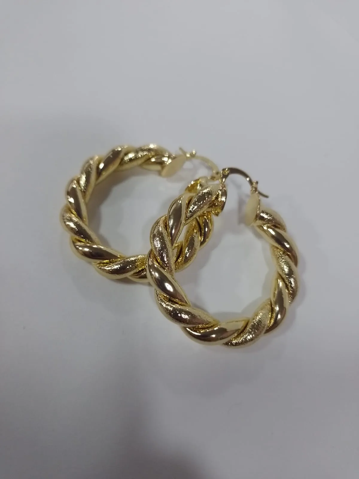 aro dorado argolla acero