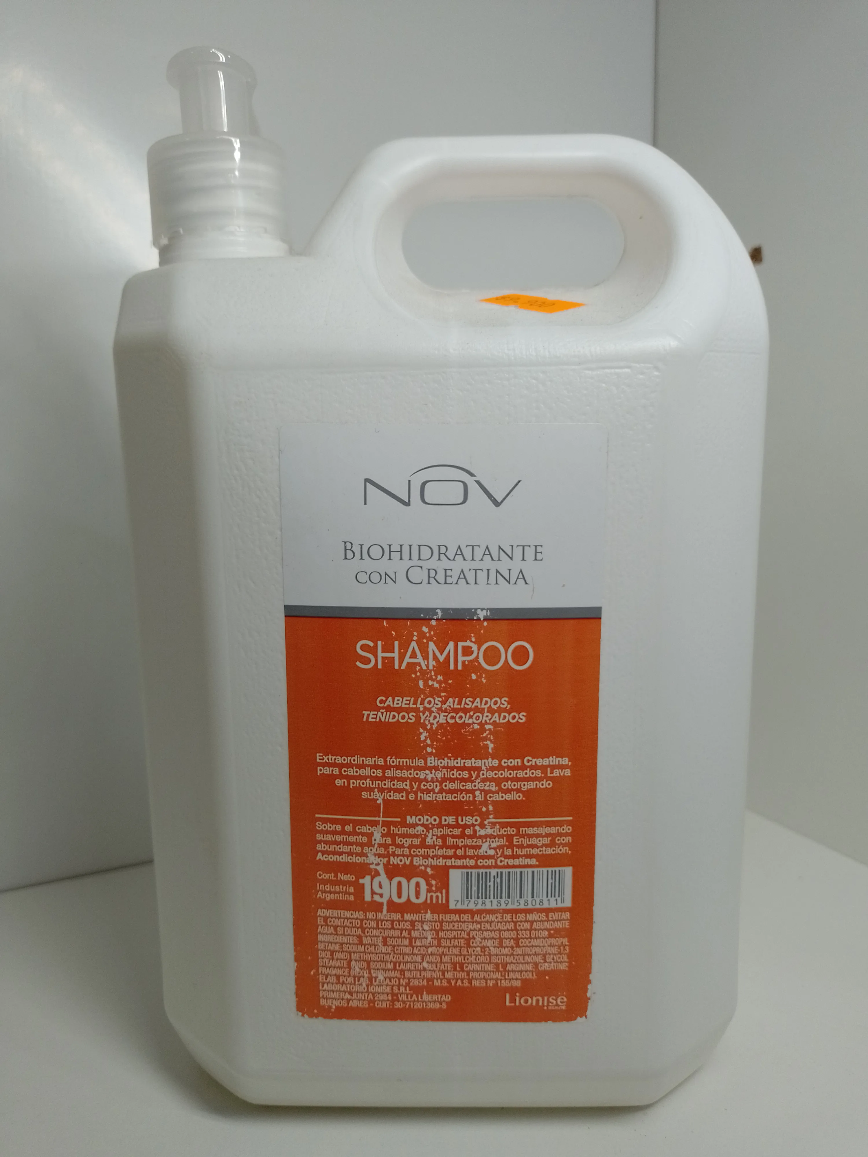 Shampoo Biohidratante con Creatina Con Bomba