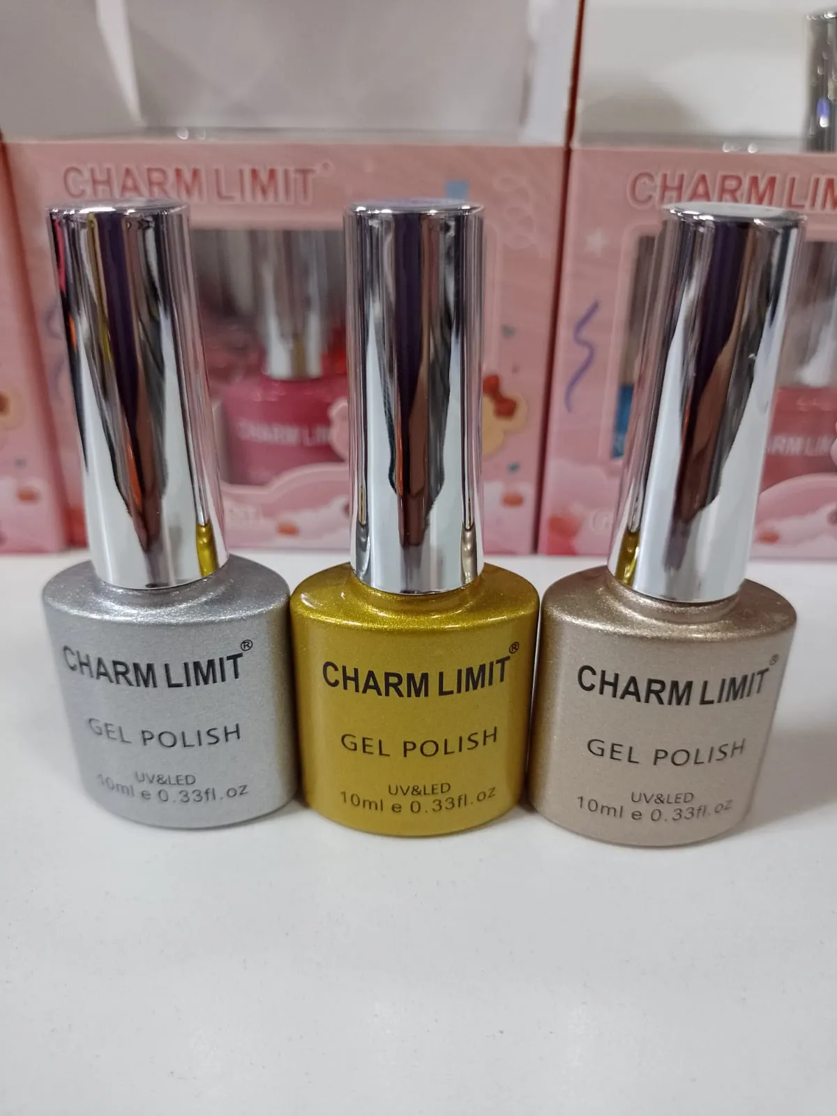 Esmalte Charm Limit tapa plateada