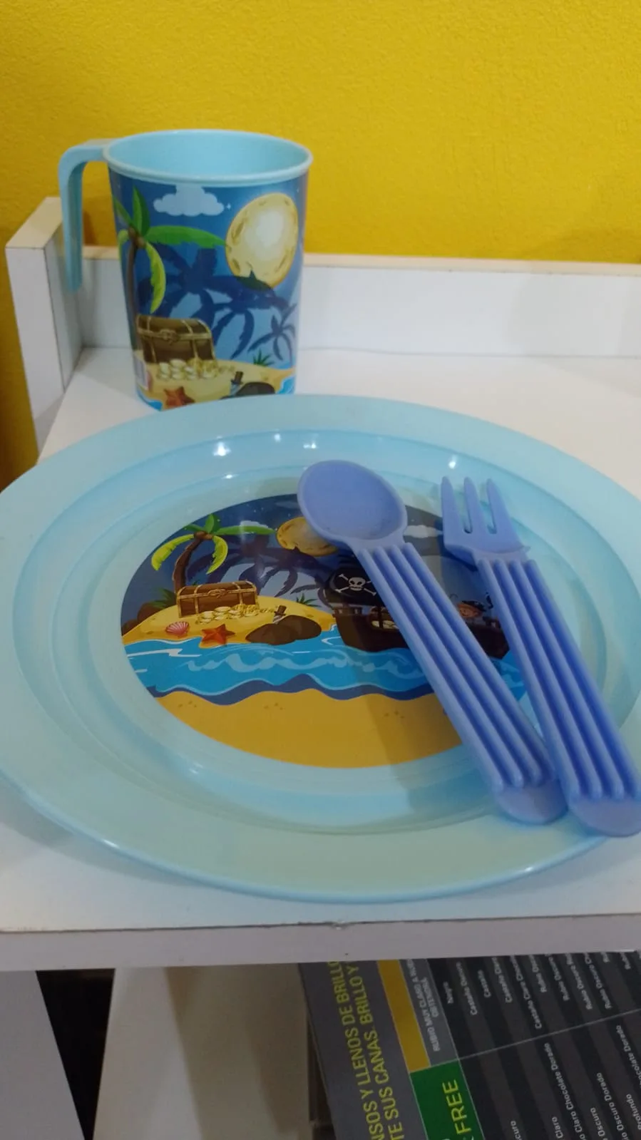set de taza  y plato infantil
