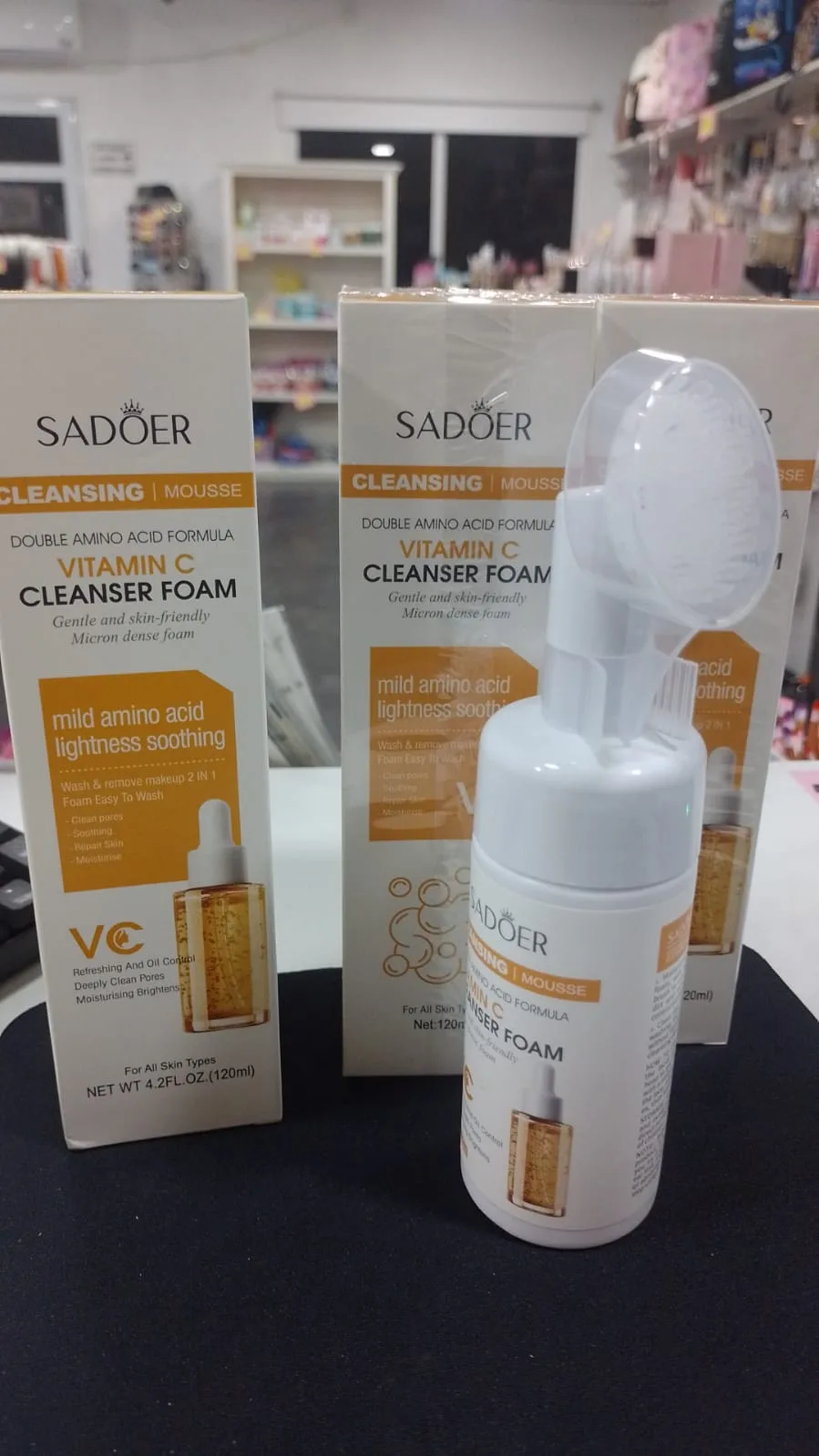 mousse limpiador vitamina c sadoer