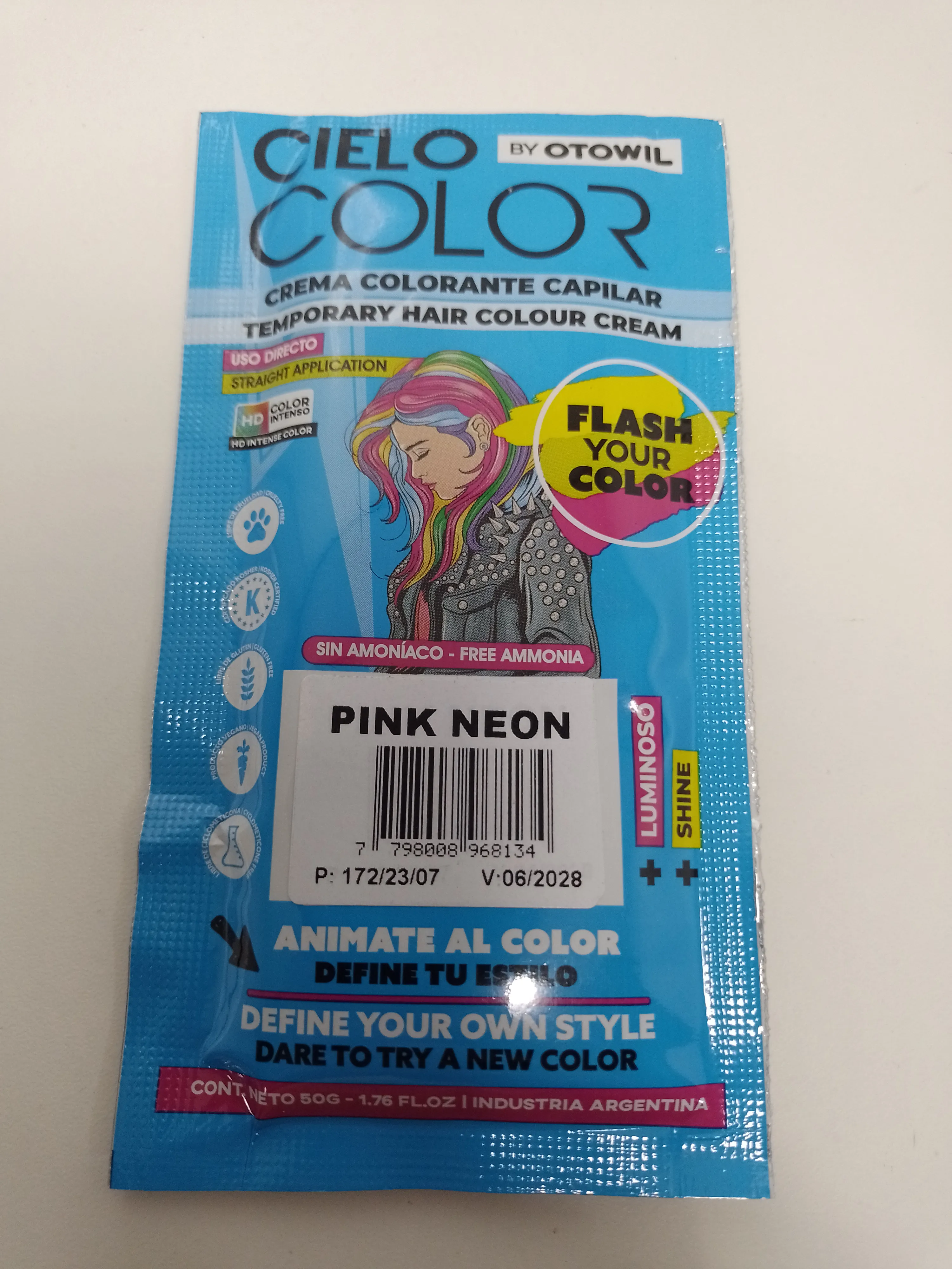 cielo color otowil pink neon