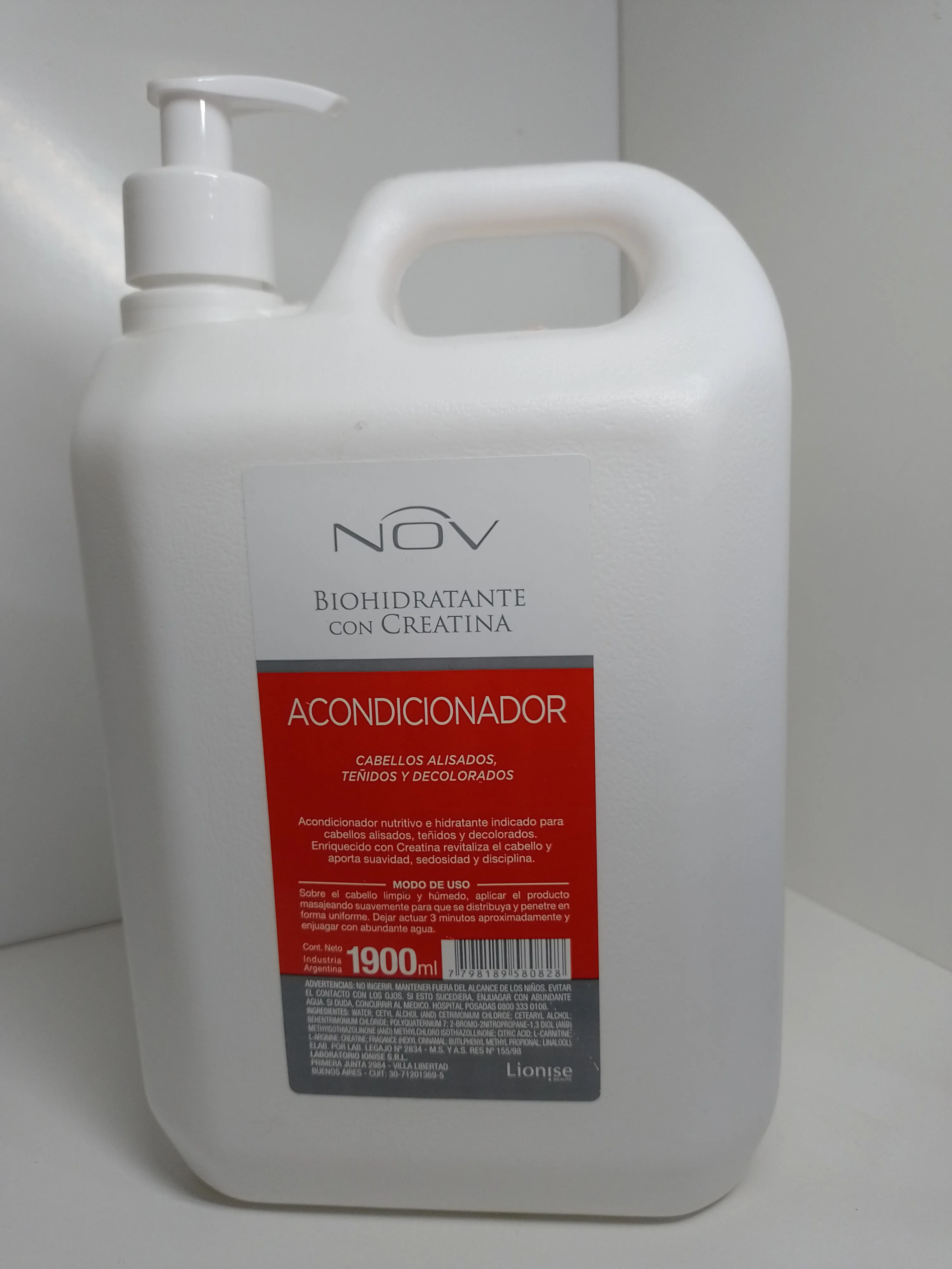Acondicionador Biohidratante con Creatina Con Bomba