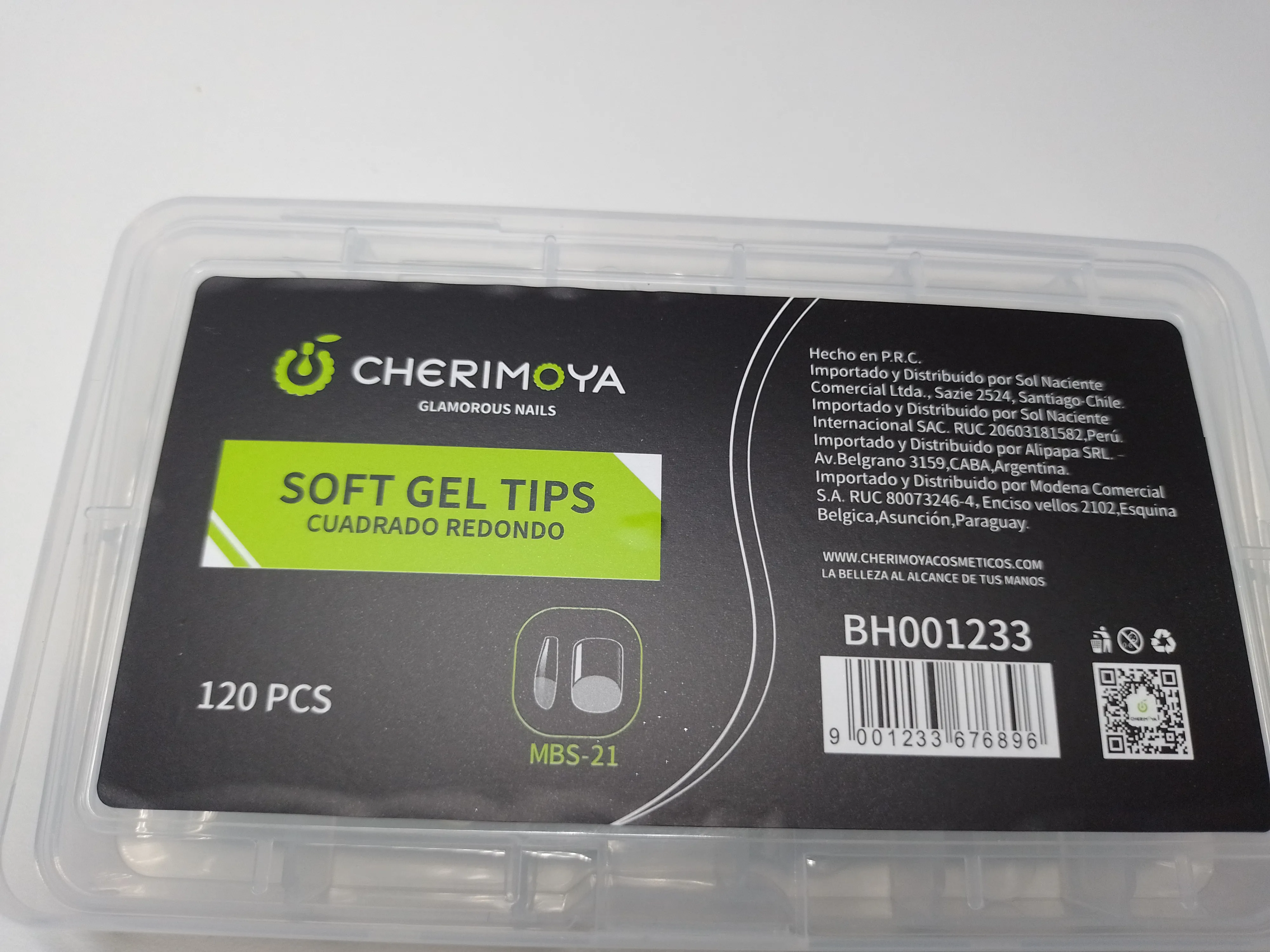 Soft Gel Tips cuadrado redondo