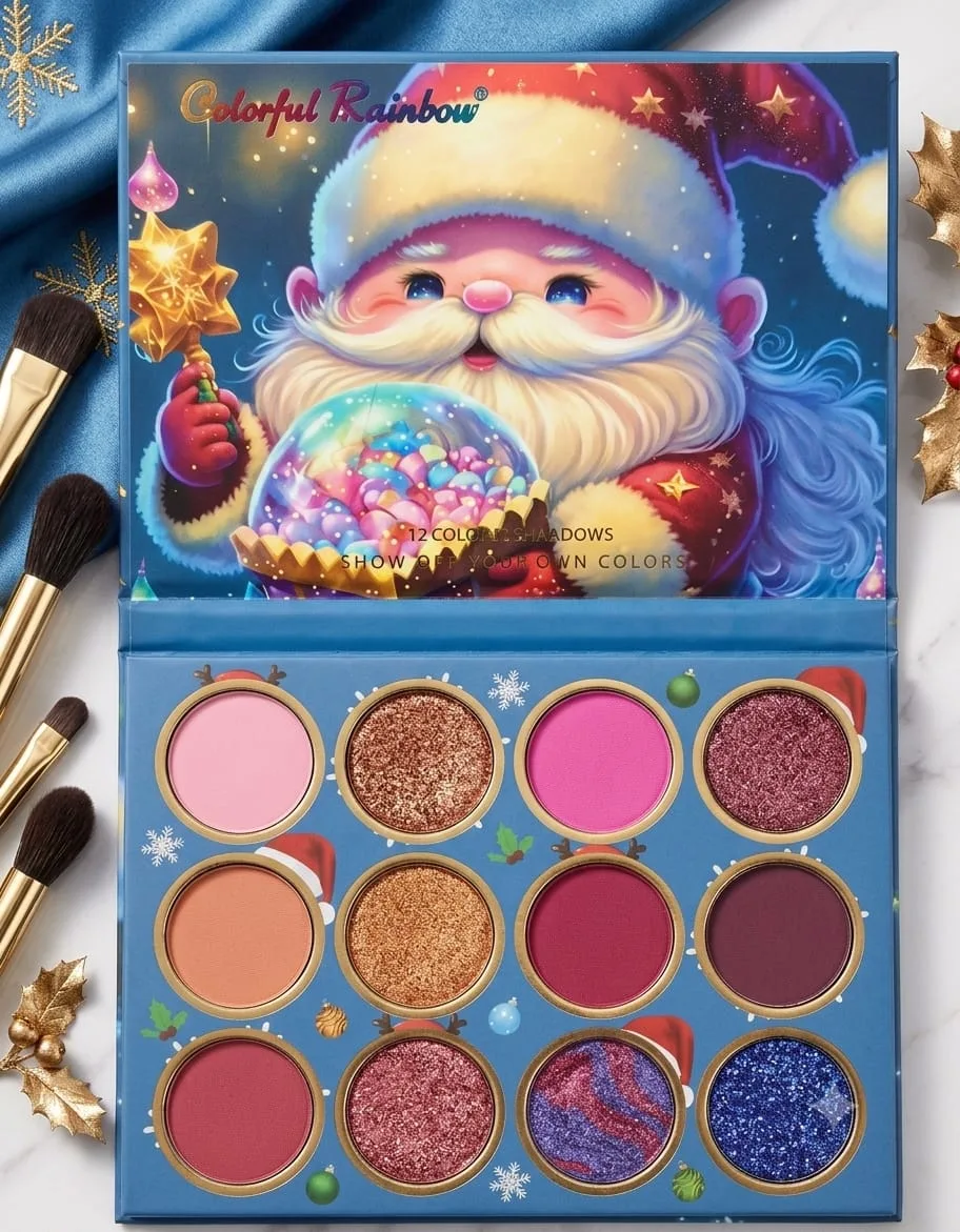 paleta de sombras navidad