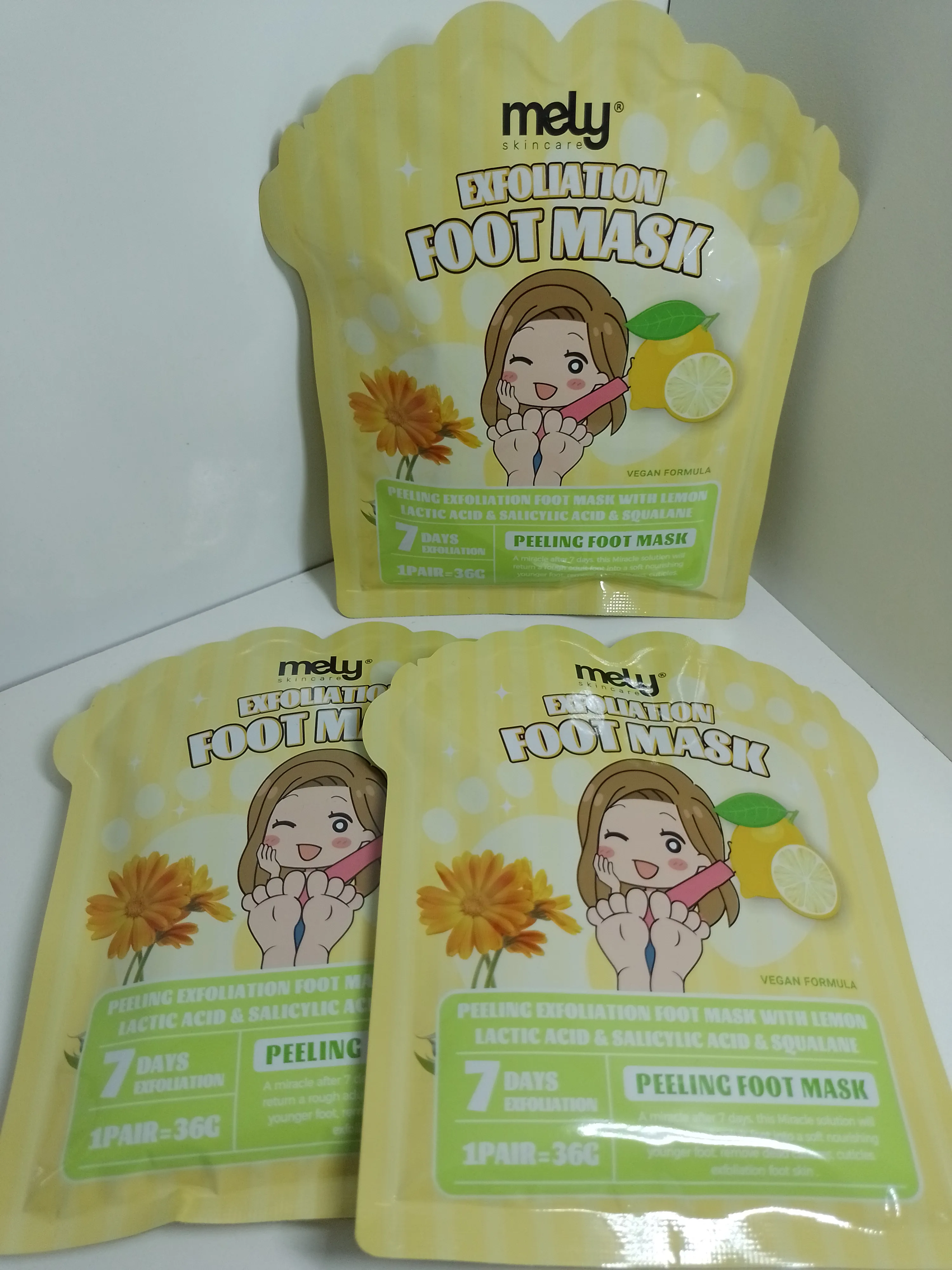 Mascarilla Exfoliante Para Pies Mely