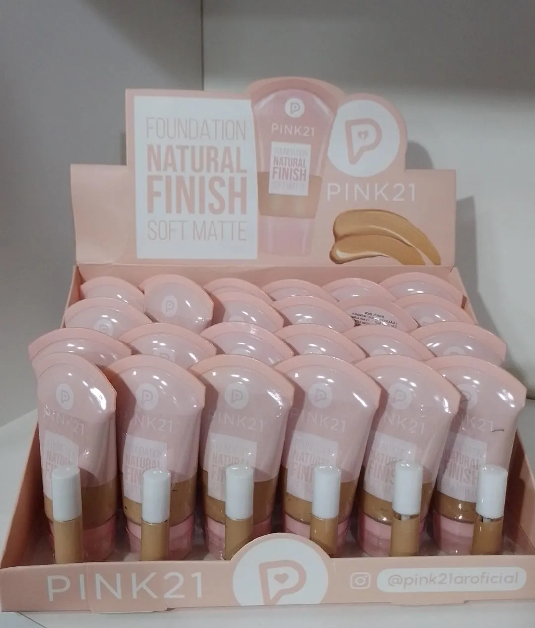 base natural finish pink 21