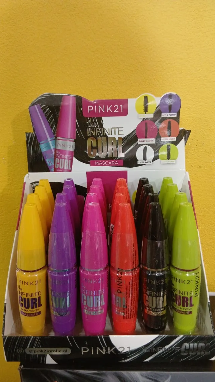 mascara pestañas pink 21 colores