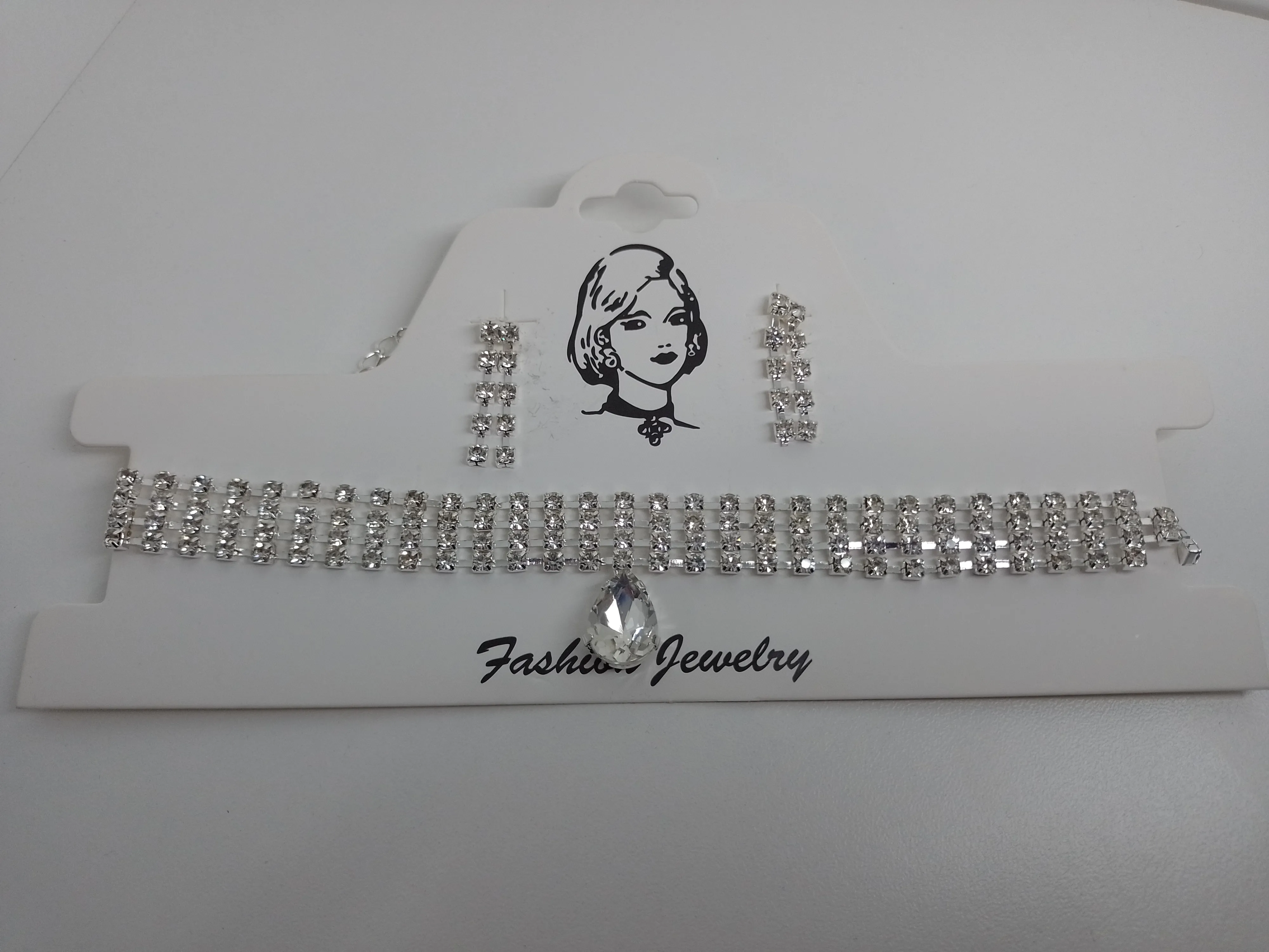 Conjunto Strass Choker
