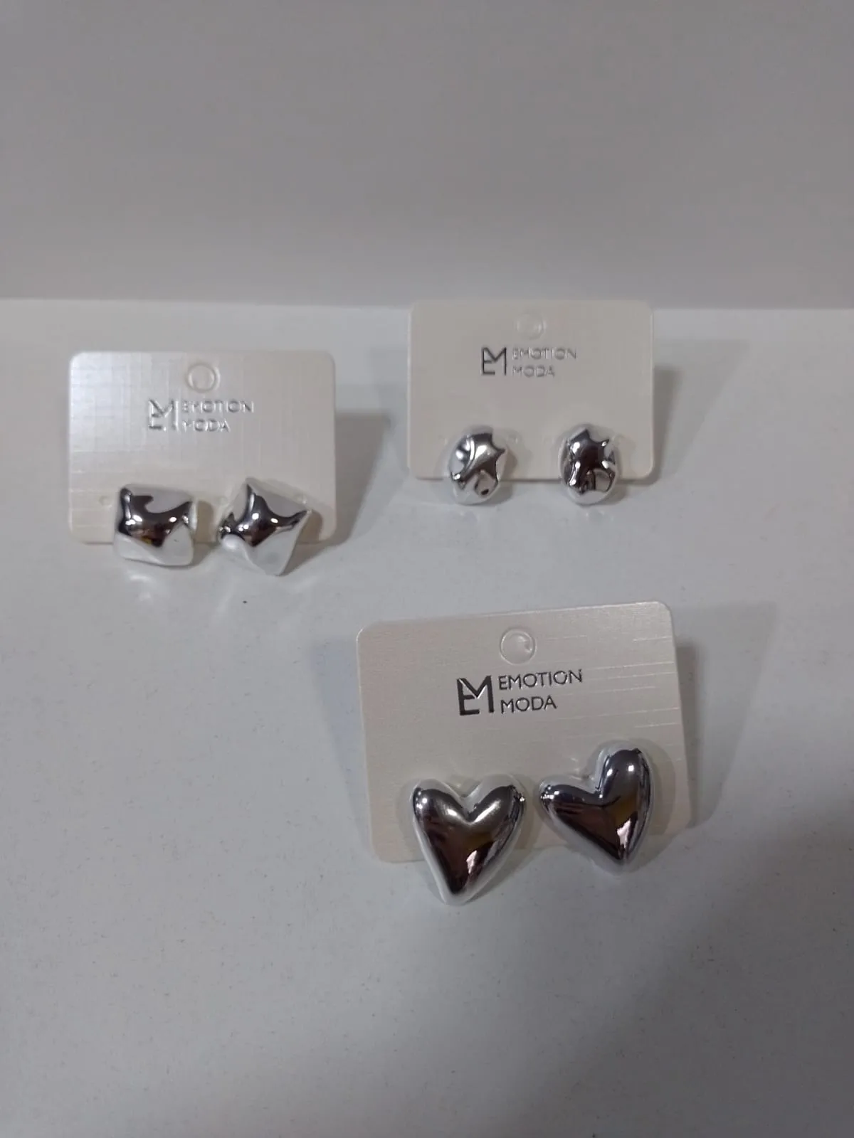 aros diseño plateado