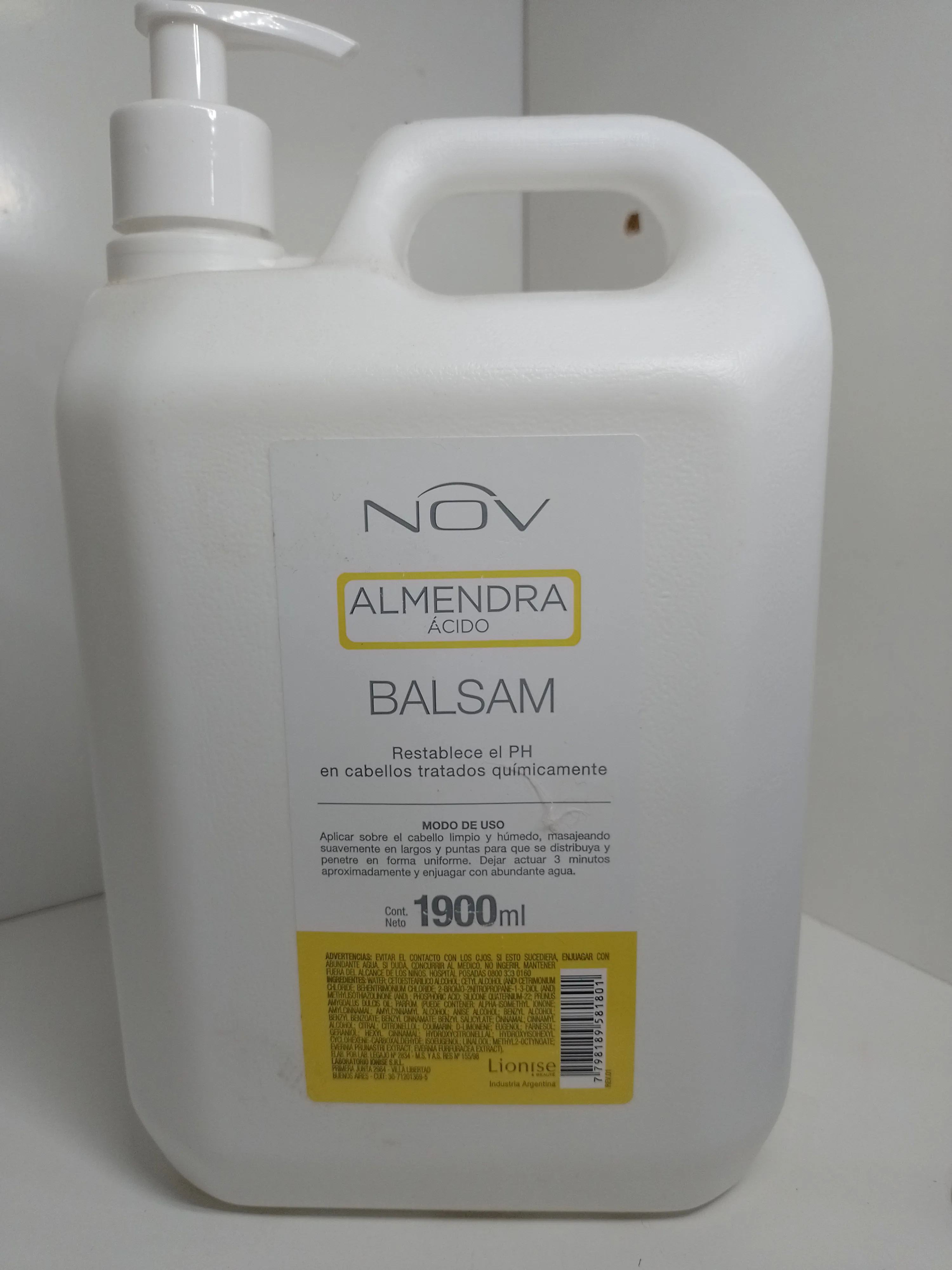 Acondicionador Acido de Almendras Nov Con Bomba