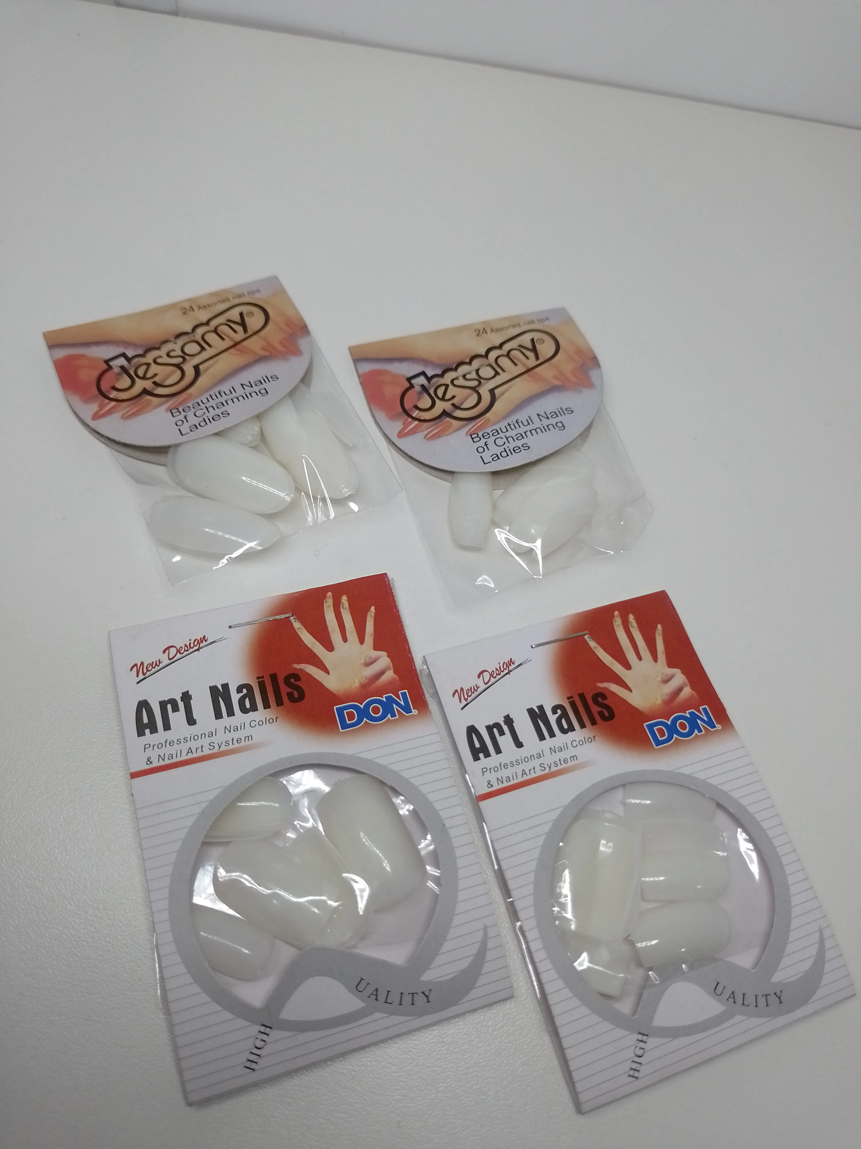 Uñas Postizas Paquete Blancas