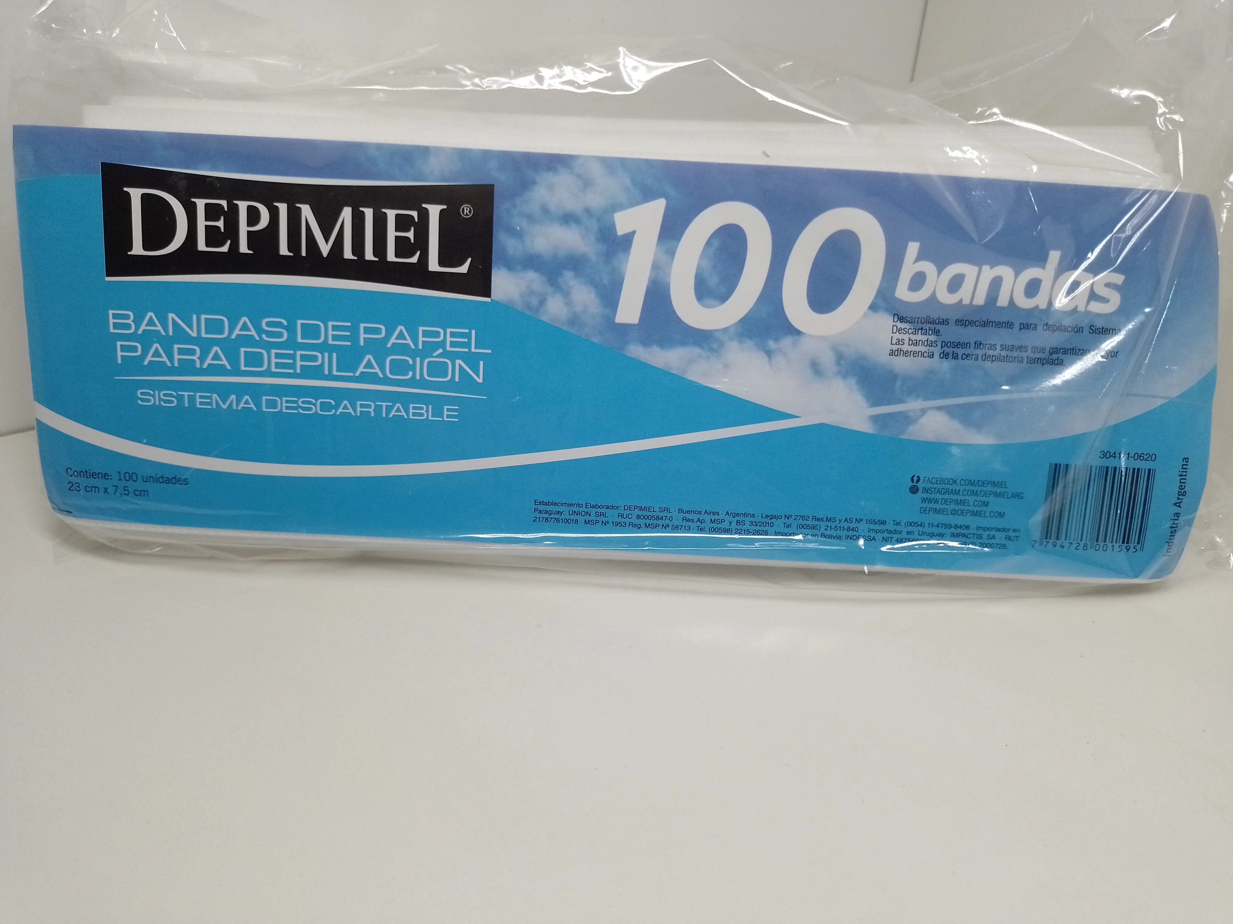 Bandas Para Retirar Cera x100
