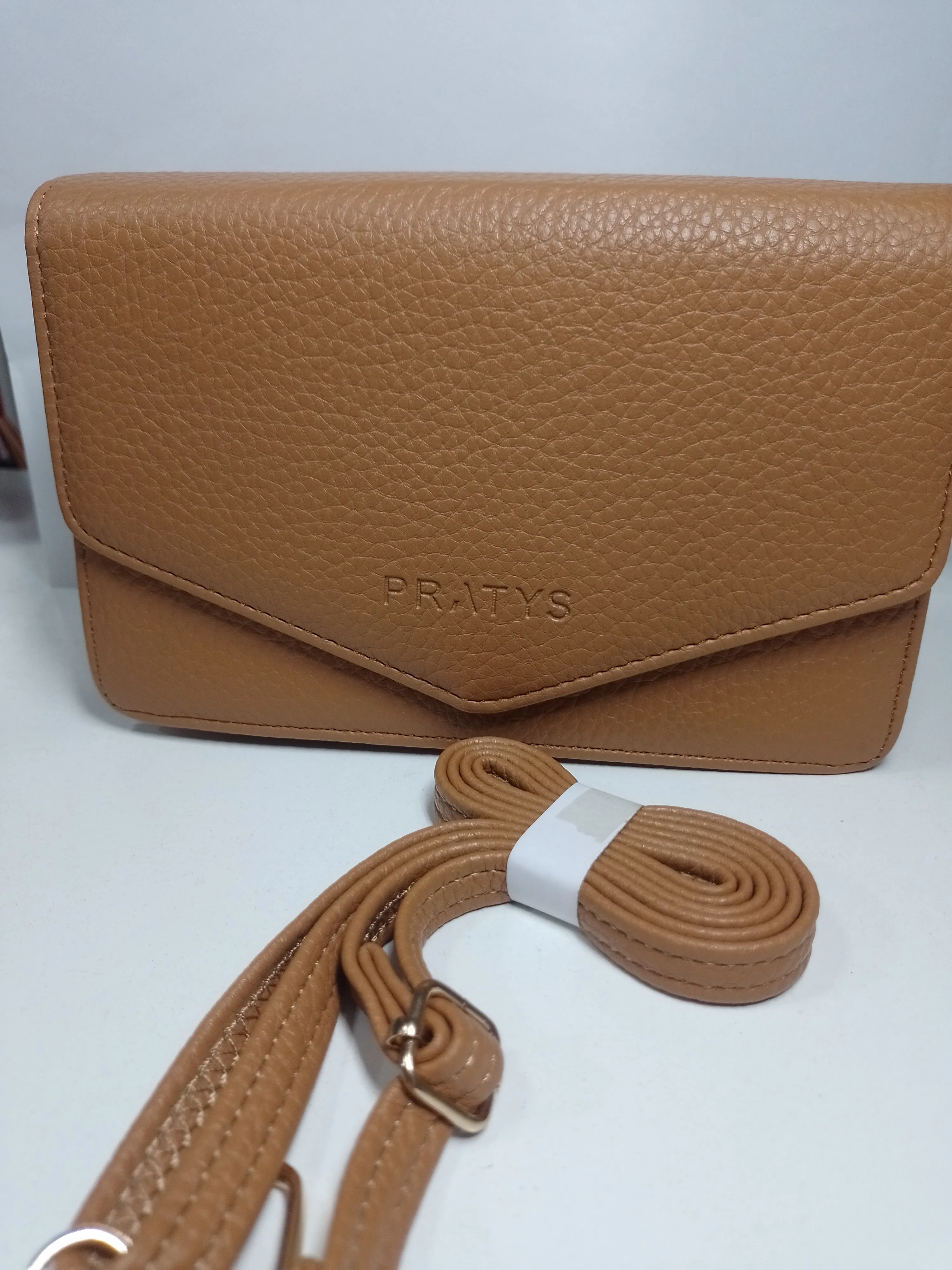 cartera pu marron