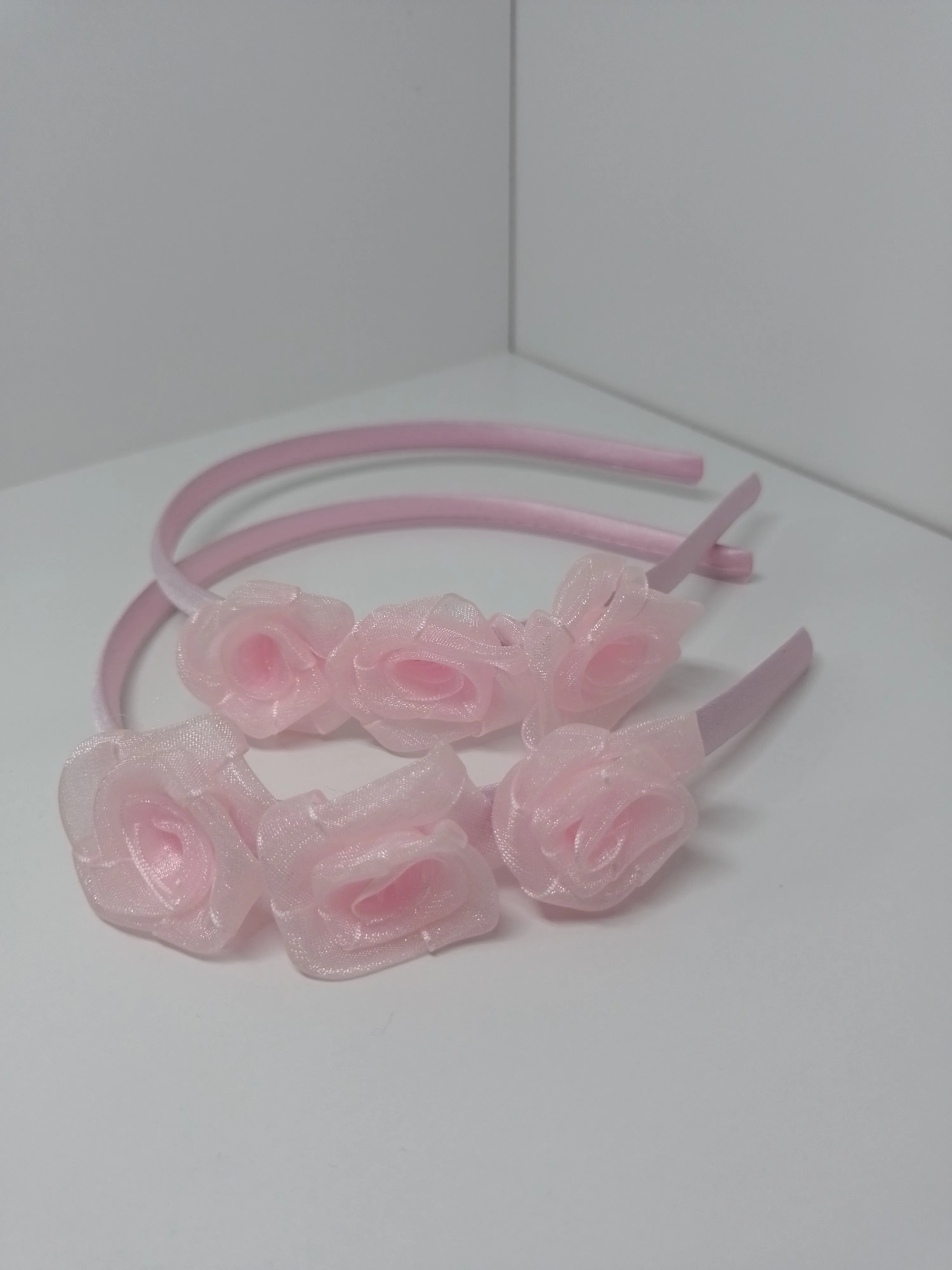 Vincha Con rosa Gasa