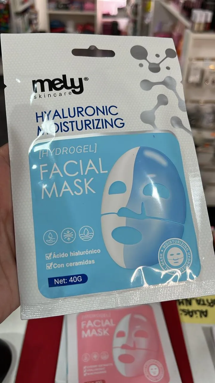 mascara facial  con hidrogel mely