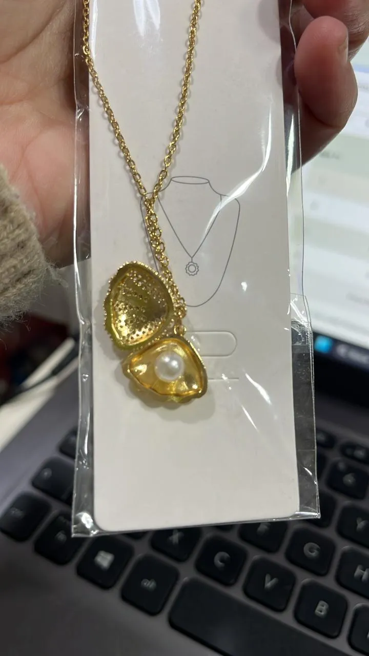 cadena acero dije bronce dorado
