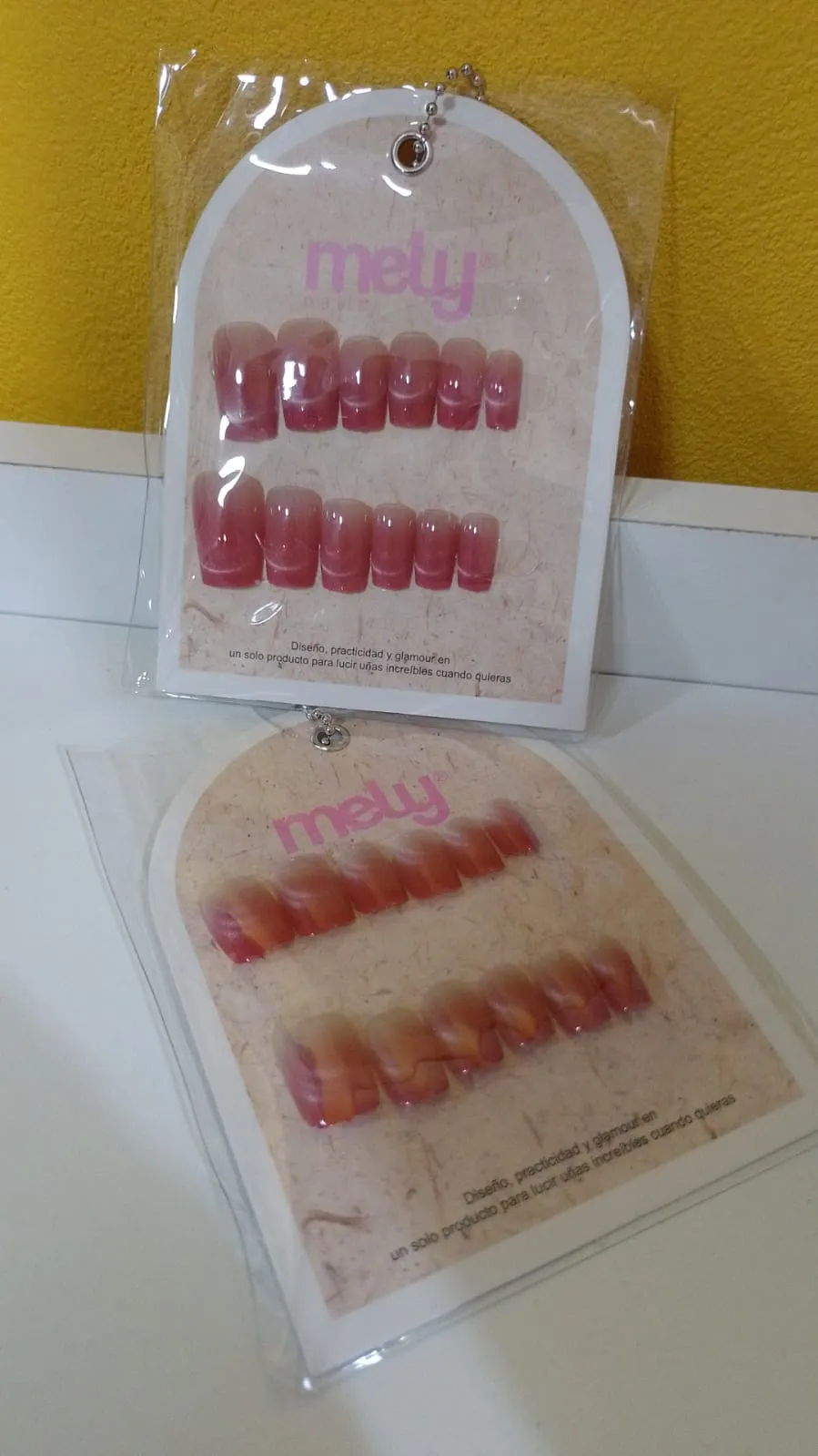 uñas postizas press on cuadradas