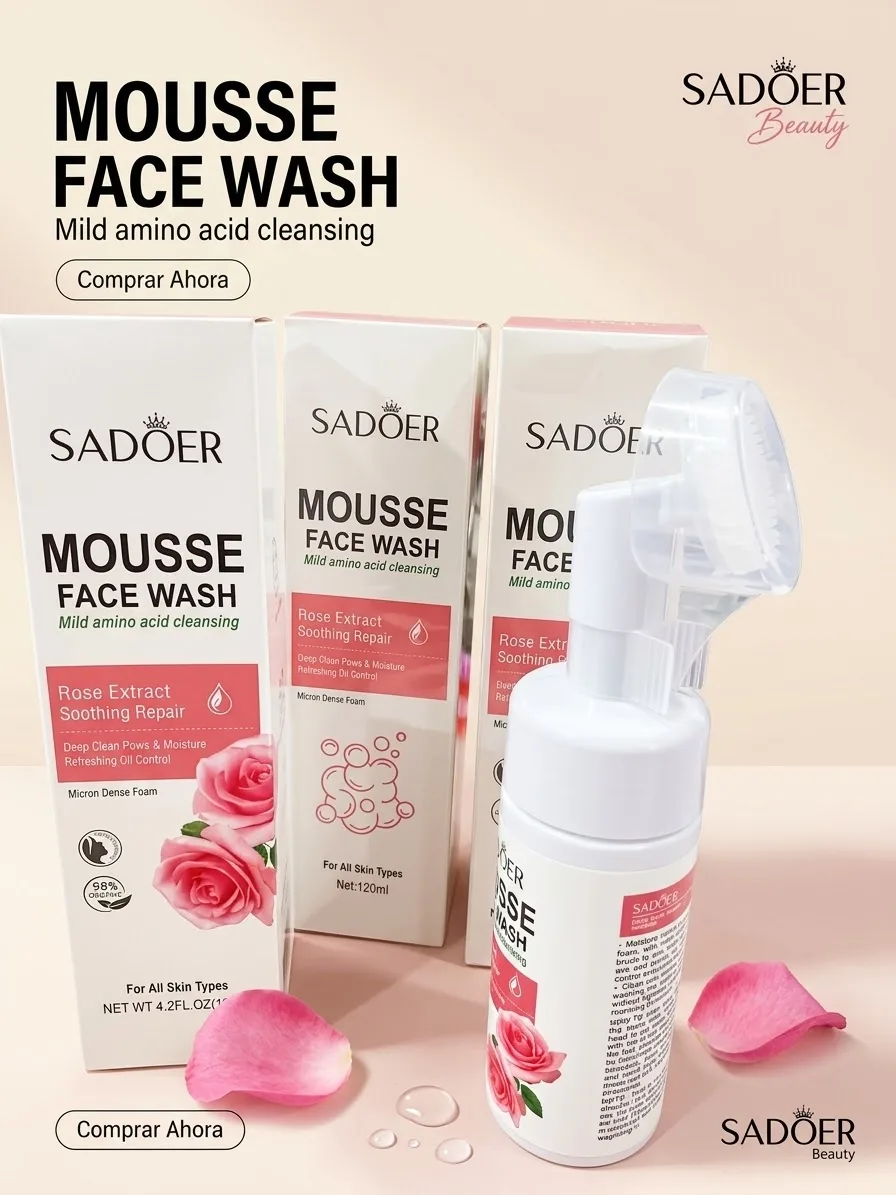 mousse limpiador sadoer rosa mosqueta