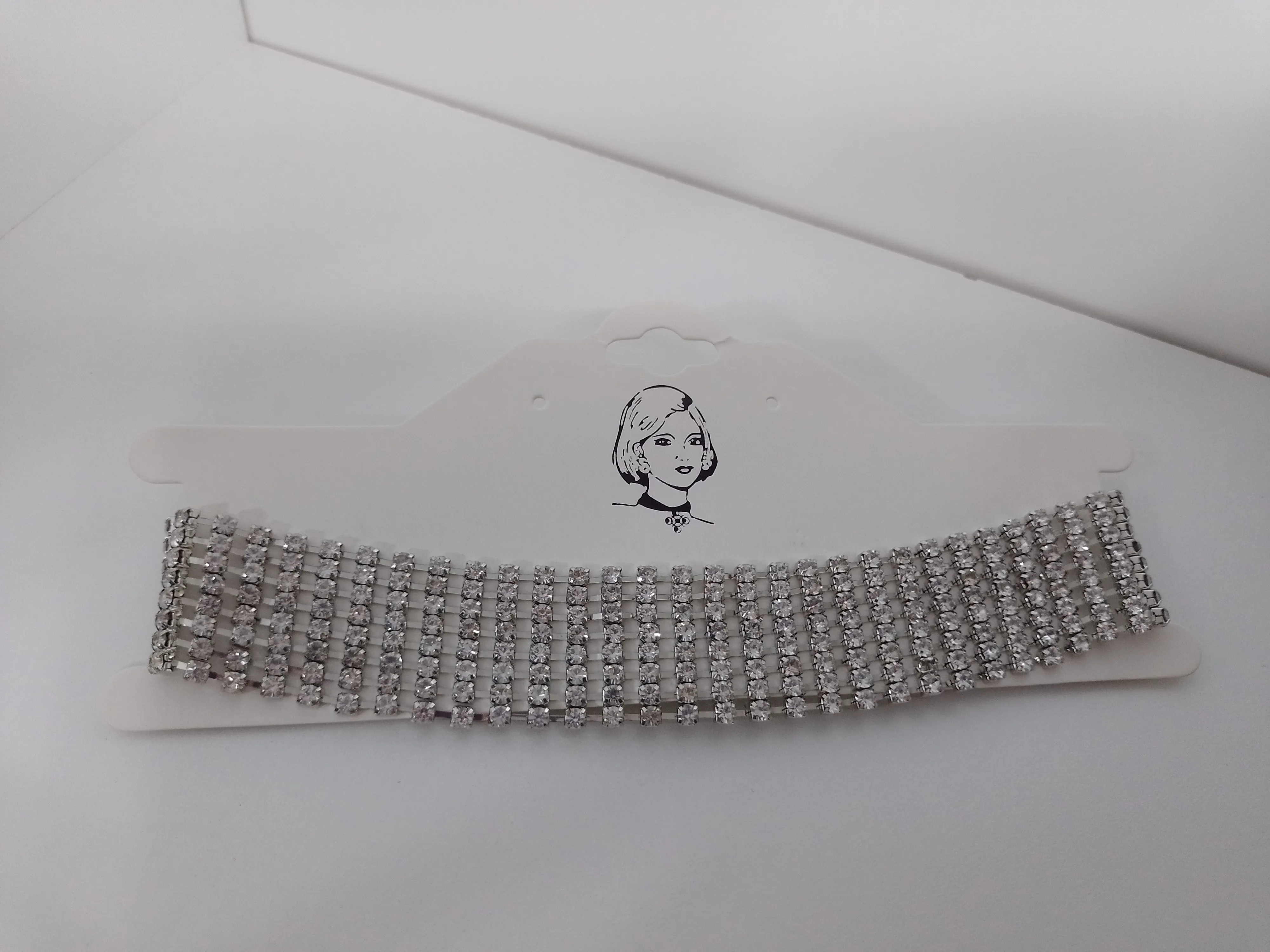 Choker Strass Quintuple