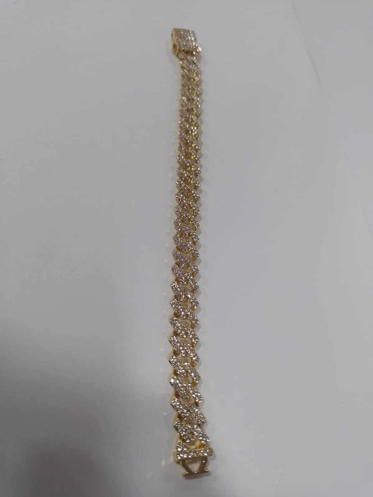 pulsera strass dorado